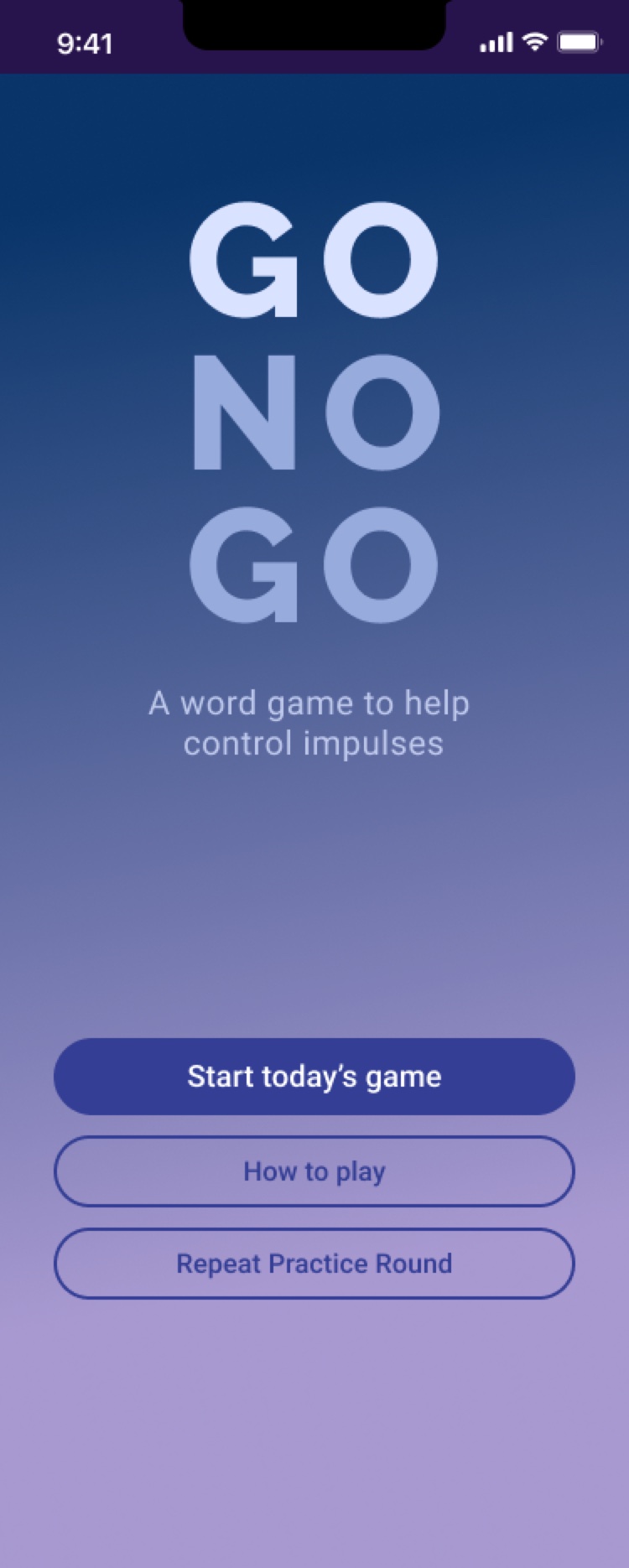 Constellations direction, Start screen